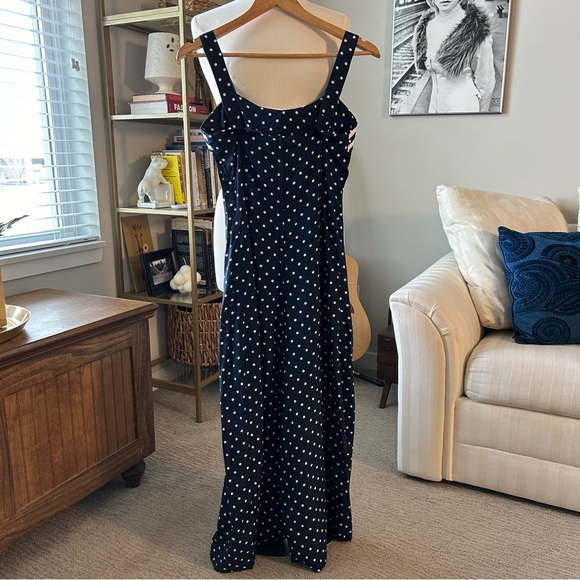 Vintage Wide Leg Polka Dot Jumpsuit - Picture 5 of 6